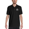 BBQ Rub Club White Logo Embroidered Polo Shirt