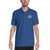 BBQ Rub Club White Logo Embroidered Polo Shirt
