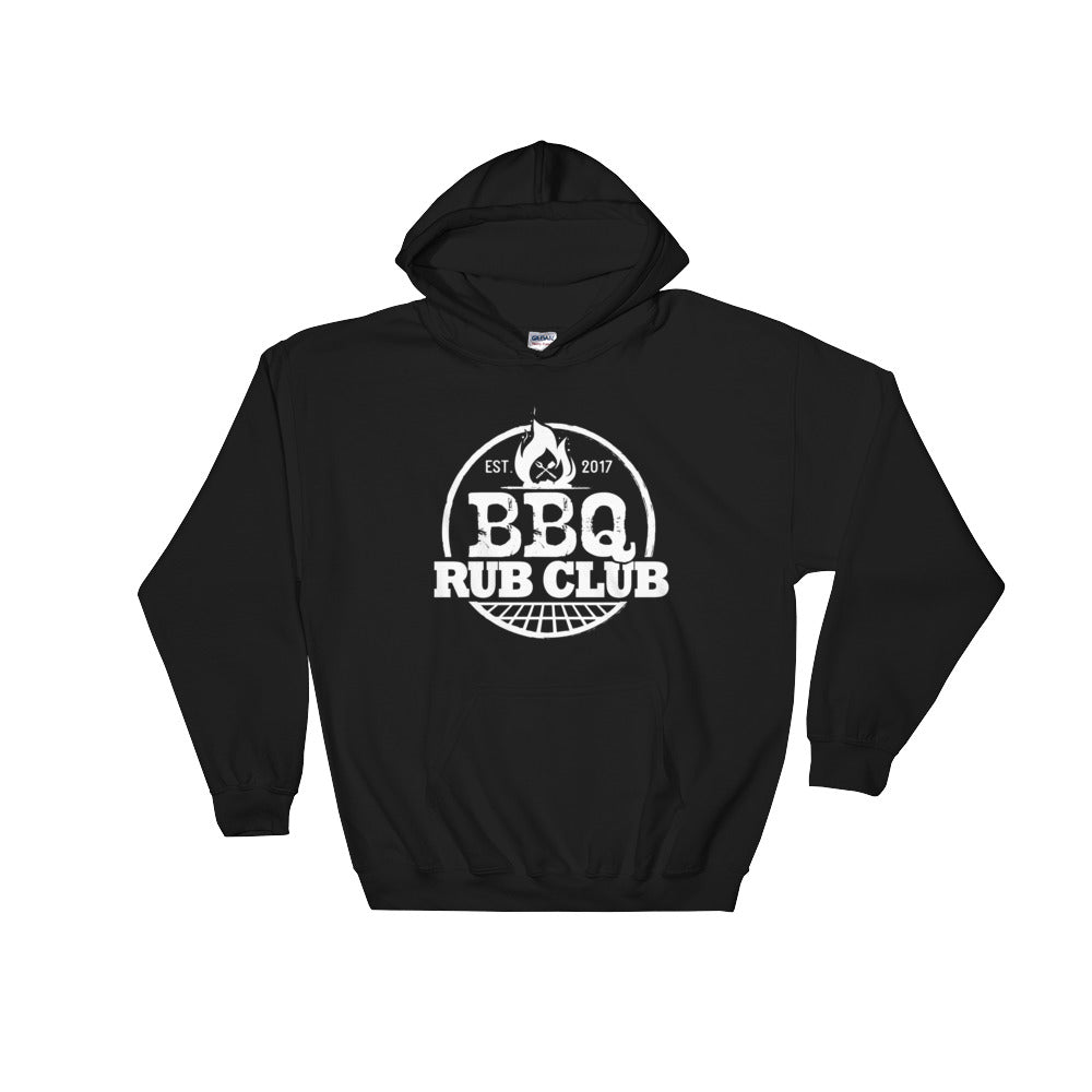 BBQ Rub Club Hooded Sweatshirt White Logo