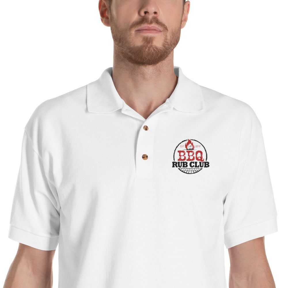 BBQ Rub Club Embroidered Polo Shirt